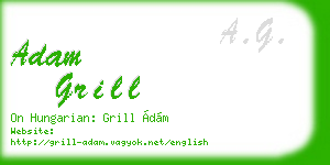 adam grill business card