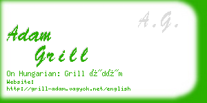 adam grill business card
